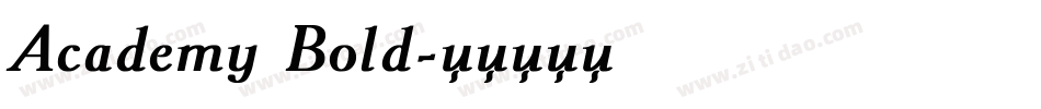 Academy Bold字体转换